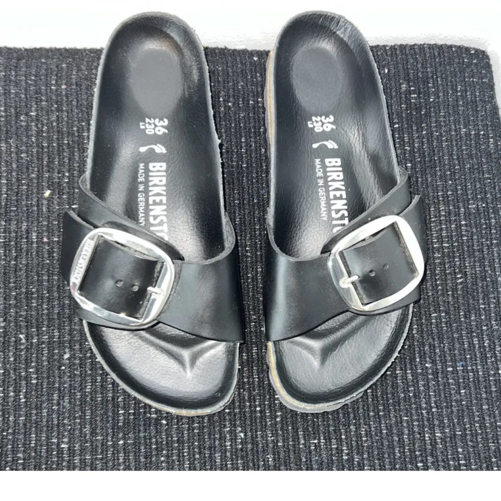 Birkenstock Madrid Big Buckle -  Black  - Size 36